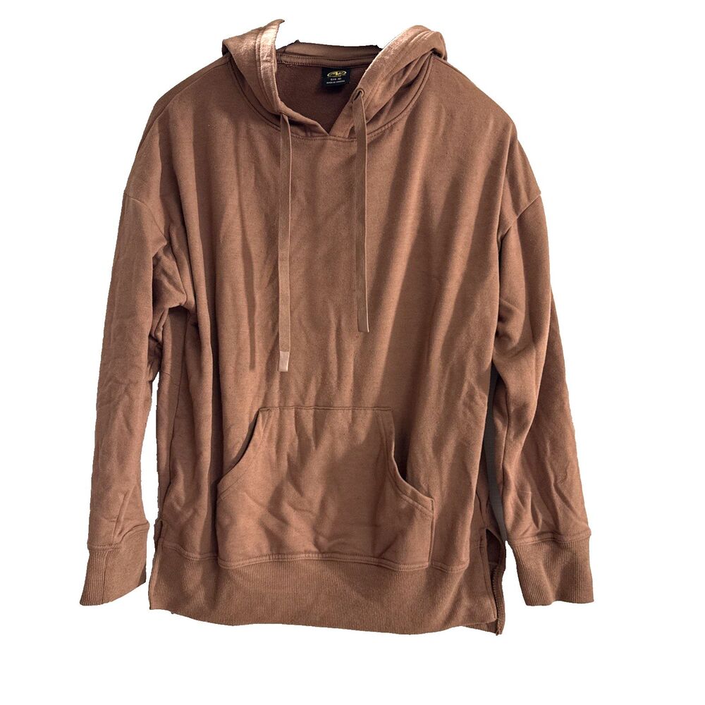 Athletic Works Hoodie Sweatshirt - S (4-6) - Chocolate Supersoft Fleece Pullover